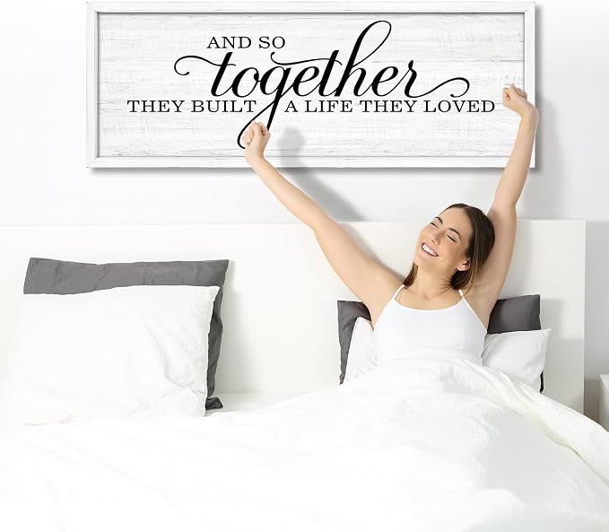 Rutiyoka Farmhouse Wall Decor: 'and so Together They Built a Life They Loved' - Image 6