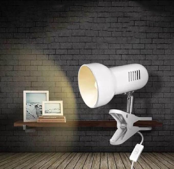 RONG&LAN Clip lamp, 360° Rotation Clip on Lamp Portable Book Reading Light - Image 2