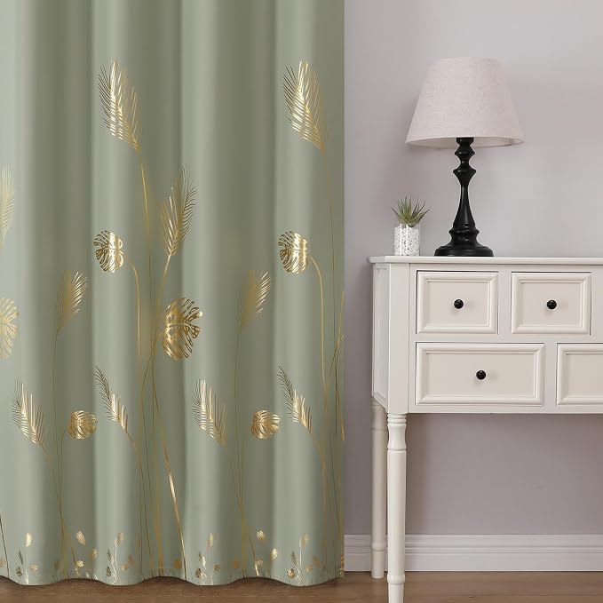 Sage Green Blackout Curtains for Bedroom 84 Inches Long, Thermal Insulated - Image 2