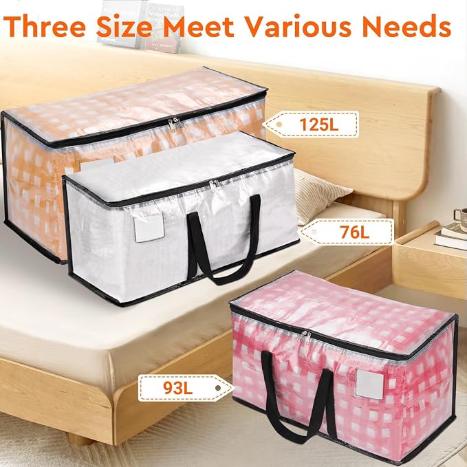 BlissTotes Moving Bags, 76L 10-Pack Storage Bags, Moving Boxes | Moving Box - Image 7