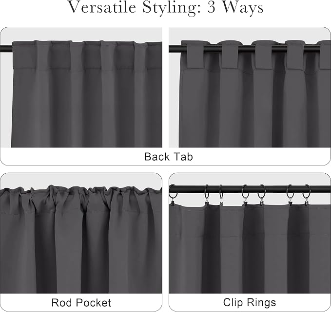 PONY DANCE Decorative Blackout Curtains - 42 W x 84 Inches L - Image 5