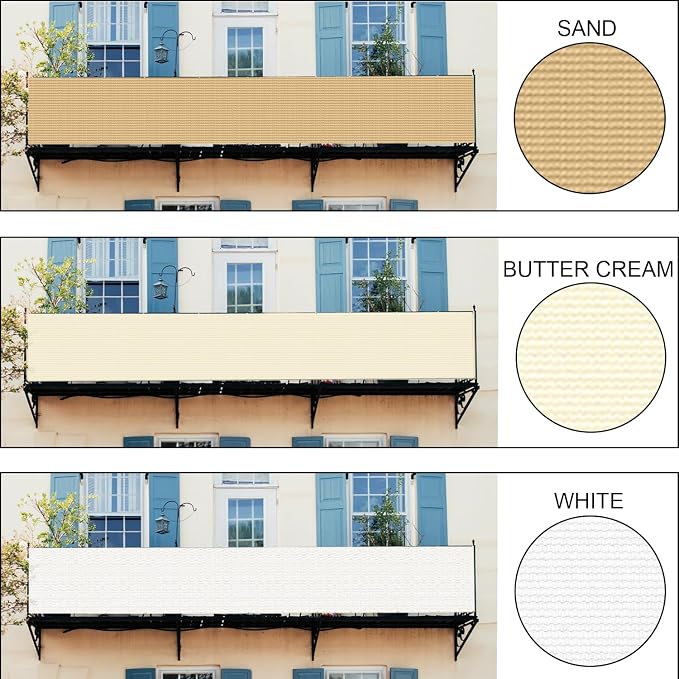 LOVE STORY 3' x 3' Balcony Privacy Screen Cover - Image 3