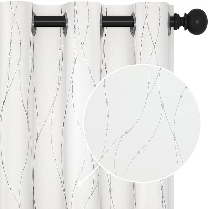 Deconovo Living Room Curtains 63 Inches Long, Thermal Insulated, Room Darkening by Unknown