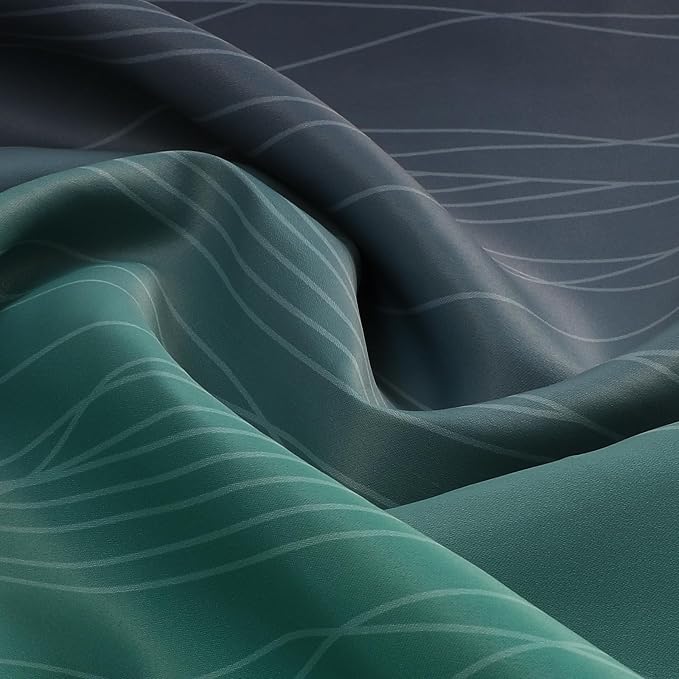 Black and Green Ombre Blackout Curtains 84 Inches Long | Gradient Curtains - Image 9