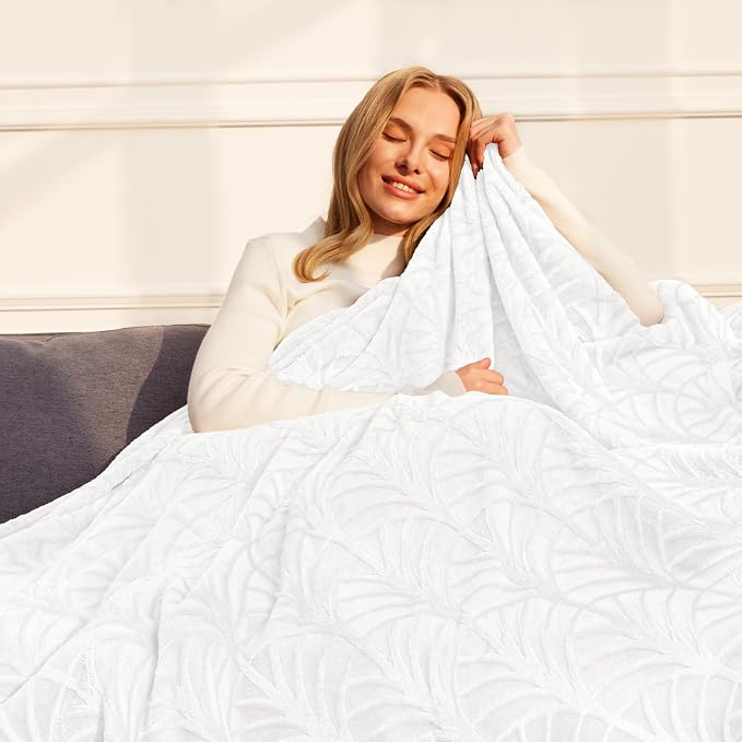 Whale Flotilla Soft Flannel Fleece Twin Size Blanket - Image 3