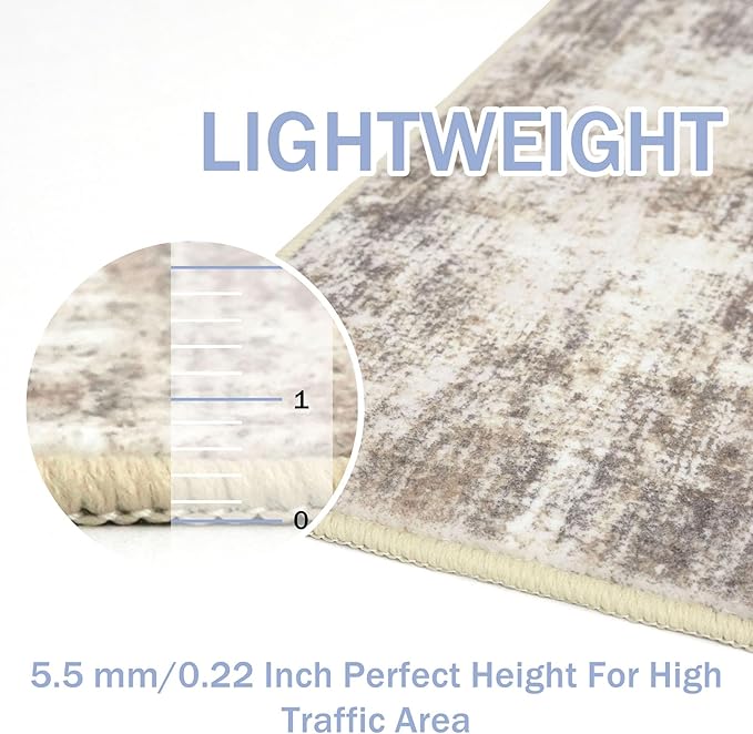 Abstract Runner Rug 3x18 Ft Extra Long Washable Runners - Image 5