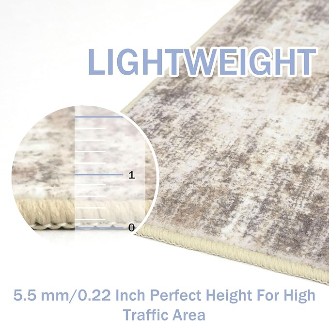 Abstract Area Rugs 8x10 Ft Washable Large Rugs - Image 6