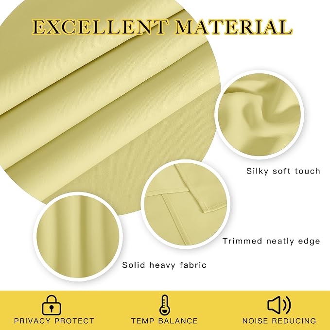 NICETOWN Blackout Curtains 84 Inch Length, Thermal Insulated Curtains - Image 2