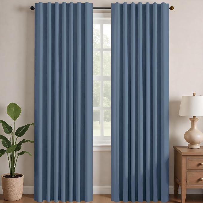 Deconovo Blackout Curtains for Bedroom, Living Room Curtains 95 Inches Long | by Unknown