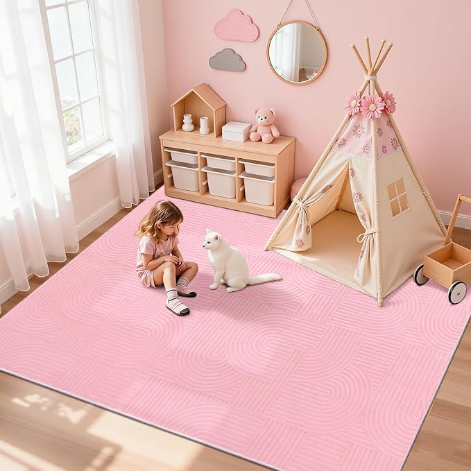 Pauwer 6x9 Area Rugs for Living Room, Modern Non Slip Washable Rug, Soft Fluffy - Image 8