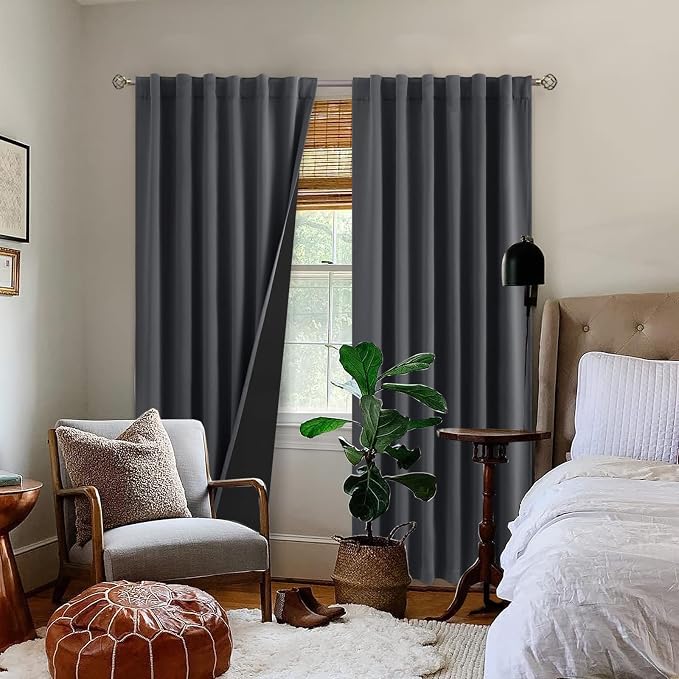 BGment 100% Room Darkening Thermal Insulated Blackout Curtains 84 Inches Long - Image 9