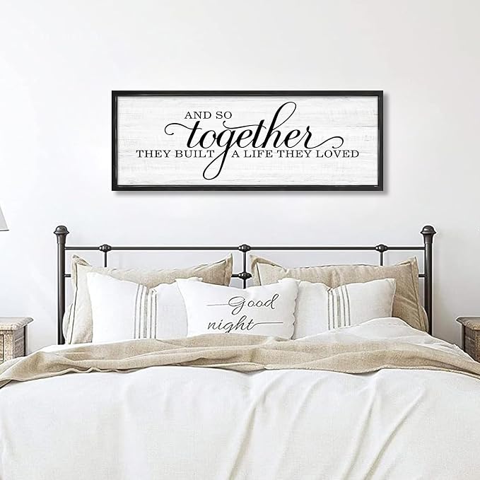 Rutiyoka Farmhouse Wall Decor: 'and so Together They Built a Life They Loved' - Image 7