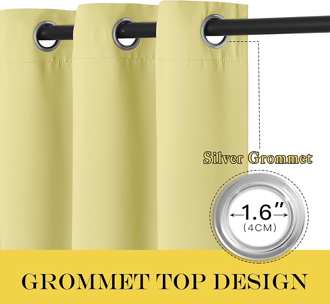 NICETOWN Blackout Curtains for Sliding Glass Door Room Divider Noise Reduce - Image 5