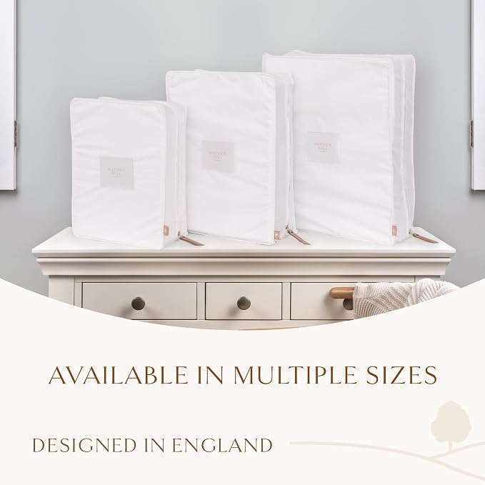 Luxury Organic Cotton Sweater and Blanket Storage Bag 20 Inch | Fits 9 Fine - Image 8