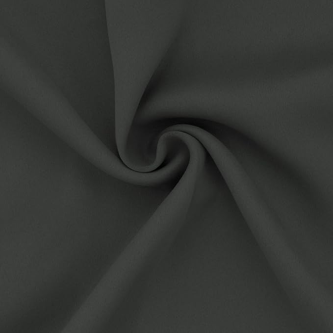 Easy-Going Thermal Grommet Blackout Curtains, 2 Panels 52x63 in, Dark Gray | - Image 6