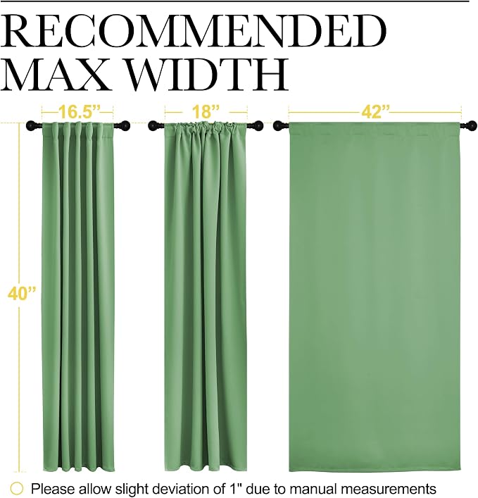 NICETOWN Window Treatment Blackout Curtains and Draperies - Image 7