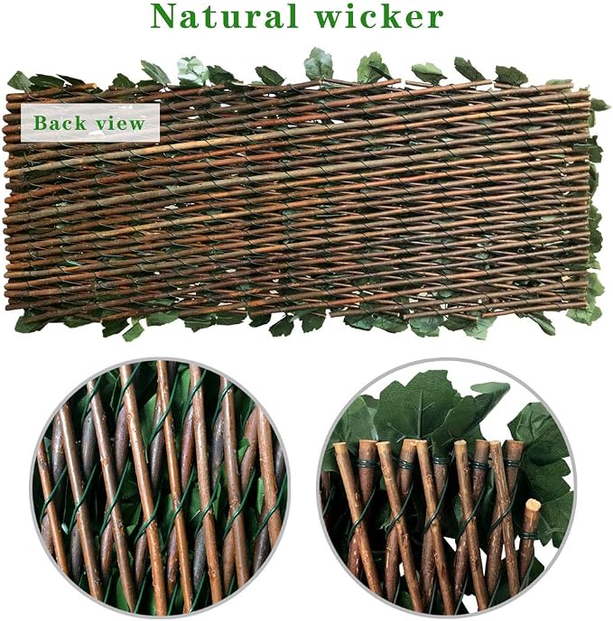 Expandable Faux Ivy Fence Privacy Screen - Image 3