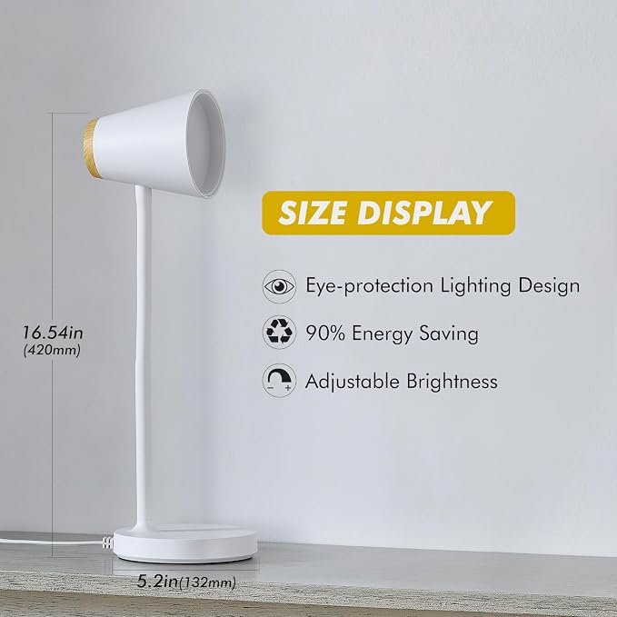 EJIAXIN Desk Lamp for College Dorm Room - Image 3