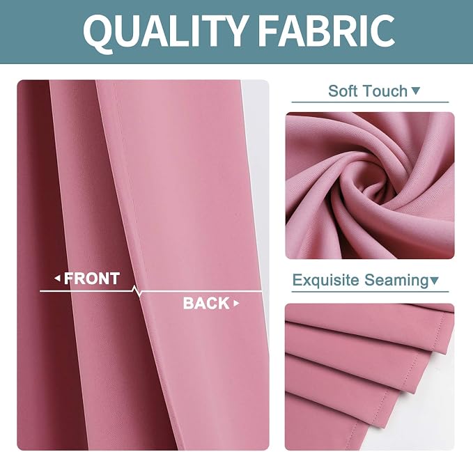 ChrisDowa Blackout Curtains for Bedroom 90 Inch Door Curtain, 1 Panel | 52W x - Image 3