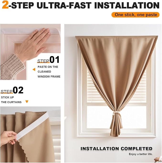 Adhesive Curtains for Window - Image 2