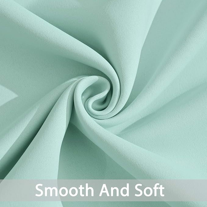 Yakamok Blackout Curtains 38x54 inch Aqua Thermal Drapes-Bedroom | 2 panels - Image 4