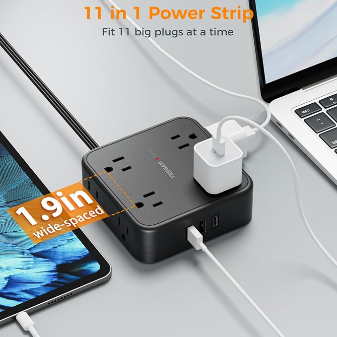 TESSAN Surge Protector Power Strip - Image 4