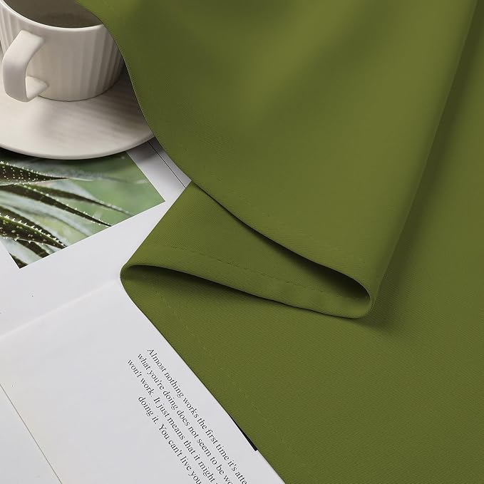 CUCRAF Green Blackout Curtains 63 inch Length 2 Panels Set, Room Darkening - Image 10