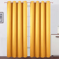 Blackout Curtains 52 x 120 Inch Long Yellow Curtains Set of 2 Panels Room by Lemomo