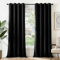 Deconovo Blackout Curtains for Bedroom and Living Room 84 Inches Long | Black by Unknown
