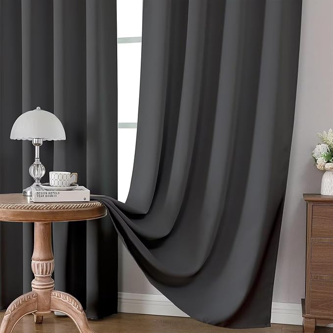 Joydeco Blackout Curtains 95 Inches Long 2 Panels Set, Thermal Insulated Long - Image 5