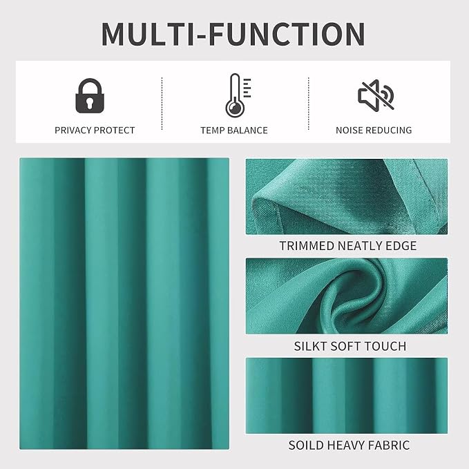 Joydeco Blackout Curtains 108 Inch Length 2 Panels Set, Thermal Insulated Long - Image 4