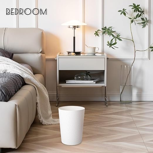 UUJOLY Small Bathroom Trash Can Wastebasket Garbage Can, 3 Pack | Open-Top - Image 5