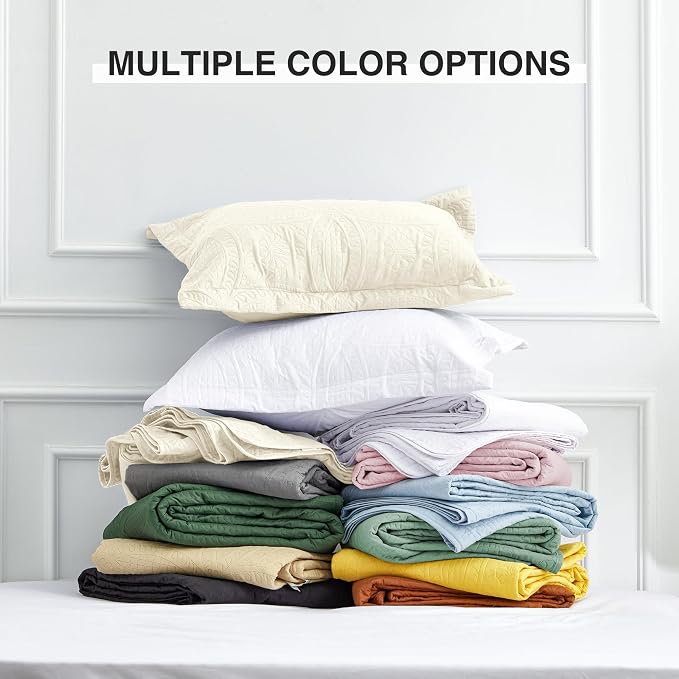 Love's cabin Quilts for Full Bed Beige Bedspread Comforters Bedding Set - Image 7