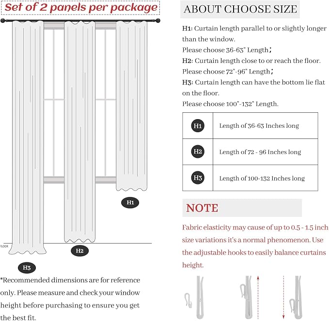 Extra Long 120 Inch Pinch Pleated Floor to Ceiling Curtains - Image 9