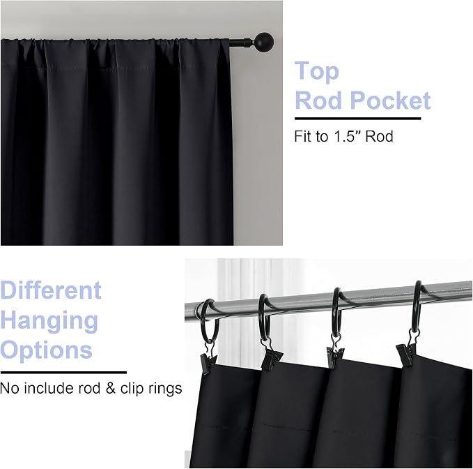 Simplebrand Ava Blackout Extra Long 10ft Curtains - Image 4