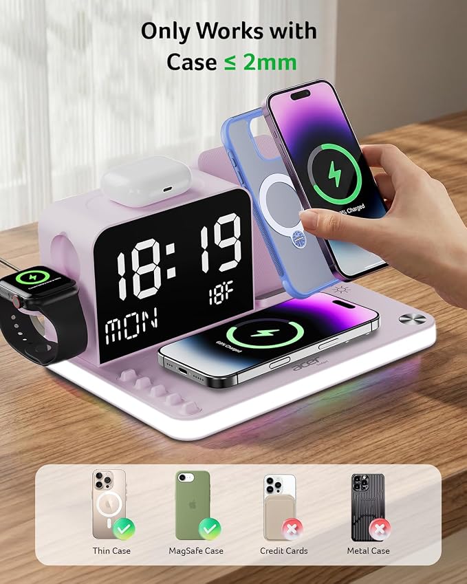 Acer 7-in-1 Wireless Charging Station - 30W Fast Wireless Charger - Image 8