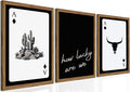 Western Wall Art Set of 3, Southwestern Cowboy Playing Card Wall Decor by TransformYourWallsElevateYourStyle