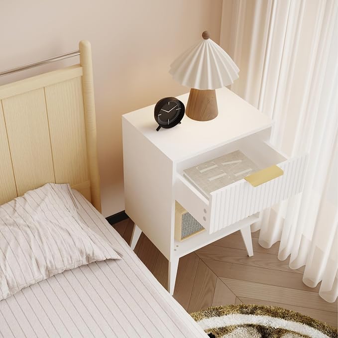 YAUKOMEL Fluted Nightstand - Image 3
