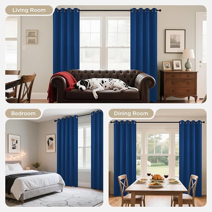 Joydeco Blackout Curtains 54 Inch Length 2 Panels Set, Thermal Insulated Long - Image 8