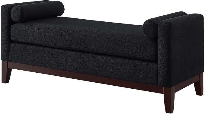 51” Bed Ottoman Bench for Bedroom, Boucle Upholstered End of The Bed Bench - Image 4