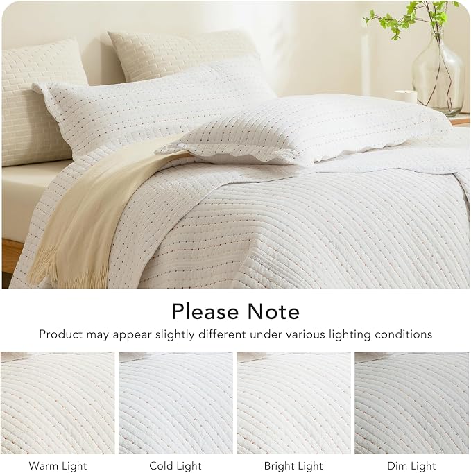 Lady Ann Oversized King Quilt 120x120, Lightweight & Soft Farmhouse Coverlet - Image 10