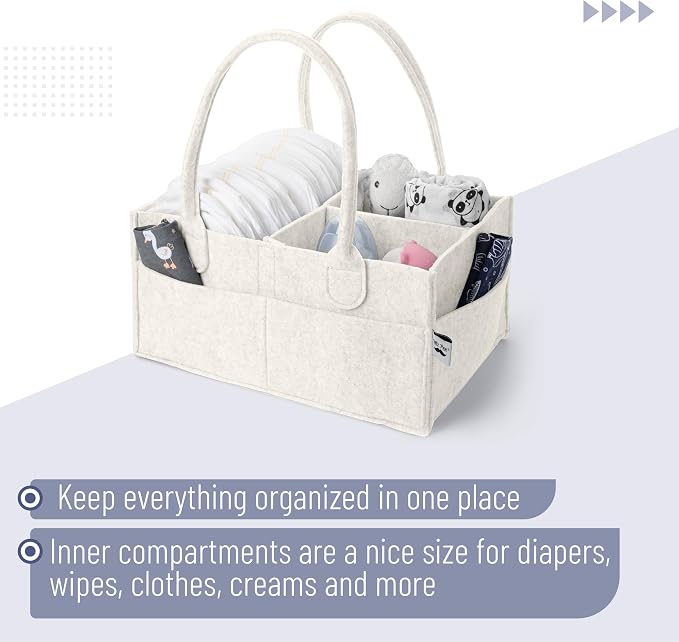 Mr. Pen- Baby Diaper Caddy Organizer, Medium | Nursery Storage Bin and Car - Image 4