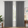 Joydeco Blackout Curtains 108 Inches Long, Thermal Insulated Black Out Curtains by JOYDECO