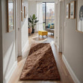 Brown 3x7 Area Rugs for Bedroom, Fluffy Shag Rug Small Rug Bedroom Carpet | by Yongyangjuxi