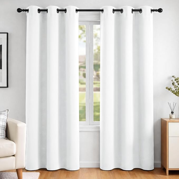 Deconovo Blackout Curtains for Bedroom and Living Room 90 Inches Long | Black by Unknown
