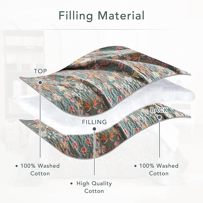 Lady Ann Oversized King Bedspreads 120x120, 100% Cotton Oversized King Quilt - Image 10