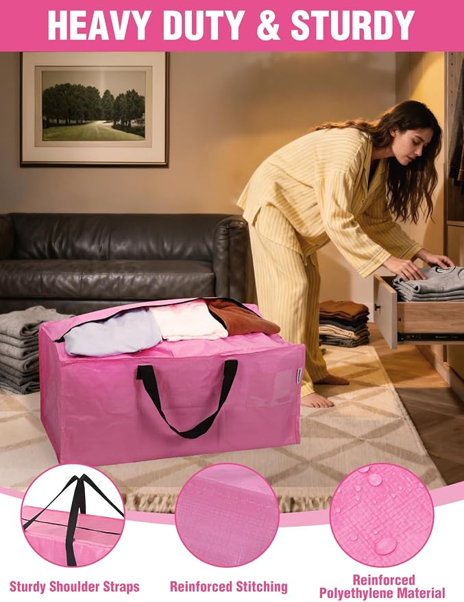 WORKPRO 8 Pack Extra Large Moving Bags - Image 4