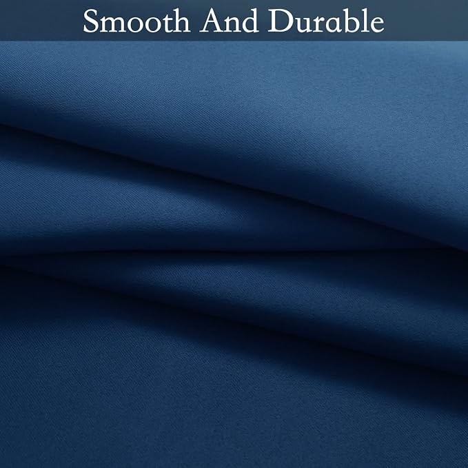 SimpleHome Blue to Grey White Ombre Room Darkening Curtains 84 Inch | Curtains - Image 7