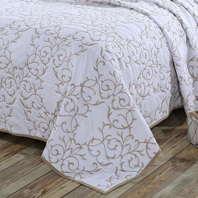 Lady Ann 3Pcs Oversized King Quilt Set 128x120 - Image 8