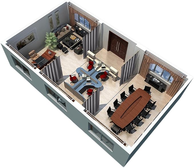 RYB HOME Gift Gray Room Divider Screen Partition - Image 8